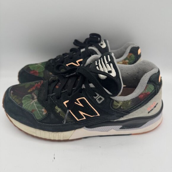 New Balance Women's Black Floral 530 Encap Sneakers Size 7 - Picture 1 of 7